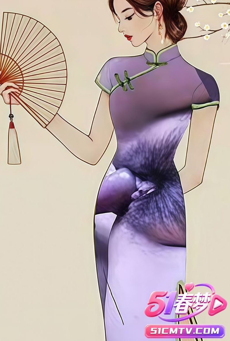 抖音旗袍万福图全网疯传 滤镜插画变装直接露肉 网友创造力爆棚秒变暗网！