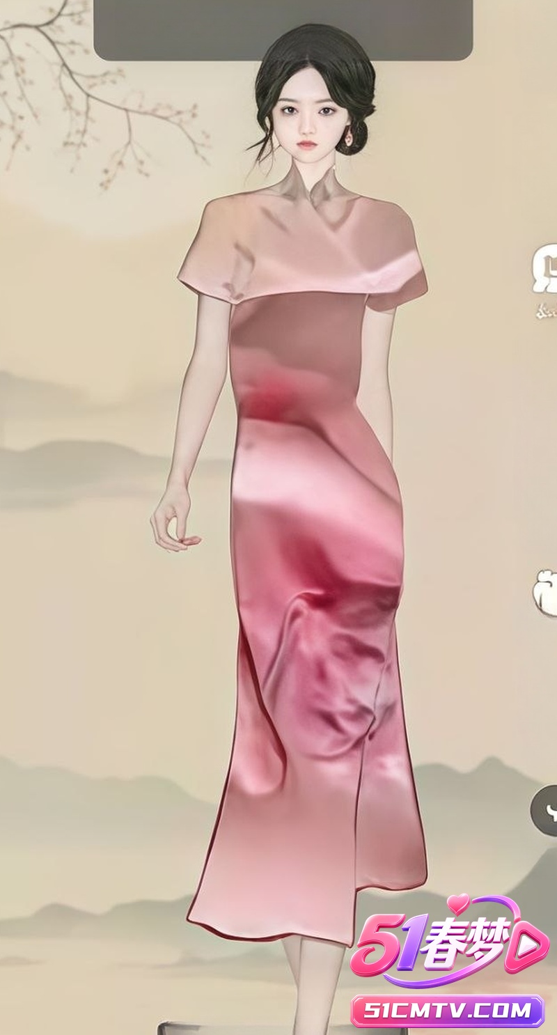 抖音旗袍万福图全网疯传 滤镜插画变装直接露肉 网友创造力爆棚秒变暗网！