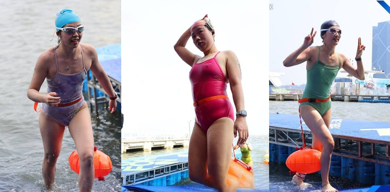 上海滴水湖泳渡赛女选手直播走光 湿身泳衣贴身露奶头隐私全曝光 太劲爆了！